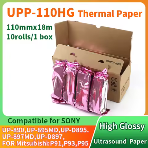 10 rolls UPP-110HG UPP110HG ultrasound printing paper Thermal Paper Media Video Imaging compatible F