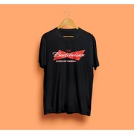 Budweiser King Of Beers Drinking Gildan Shirt Mens T-Shirts Birthday Present เสื้อเชิ้ตแขนสั้น