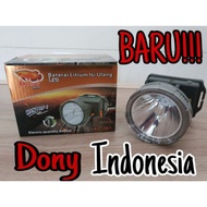 Senter kepala DONY KL-187 putih KL- 187 Mantap 20W + Lampu LED Indikator Battery