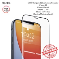 iPhone 12 13 mini Pro Max Full Coverage Screen Protector Benks VPRO Dustproof Design Matte 9H Temper