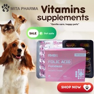 Pet essential vitamin B9 Folic Acid 100's Folidaze