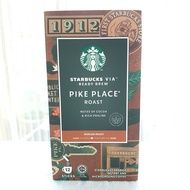 กล่องลายใหม่  ลดราคา  พร้อมส่ง  กาแฟสตาร์บัคส์  pike place roast   starbucks  via  coffee  ของใหม่  แท้จากshopไทยค่ะ bbf07/2024
