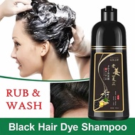 500ml 3-in-1 Grey to Black Hair Coloring Shampoo - For White Hair Hair Dye Shampoo Hair Colour Shamp