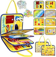 Esjay Toddler Busy Board Montessori Toys, Sensory Board Educational Activities for Learning Fine Mot