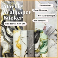 UV Sticker Roll 120x300cm Flexi Marble Sheet Wallpaper Dinding / Ceramic Imitation Foam / Self Adhes