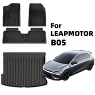 For LEAPMOTOR B05 2026 Car Mat TPE & Cargo All Weather Trunk Mats Floor Liner