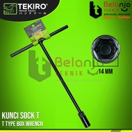 Tekiro 14mm T-Socket Wrench - Tekiro 14mm Black T-Socket Wrench Socket Wrench Set