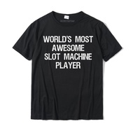Slot Machine Shirt Funny Casino Gambling Awesome Player Simple Style Cotton Boy T Shirt Casual Overs