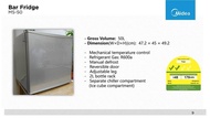 Midea 50L Electric Mini Bar Fridge MS-50