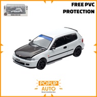 BM Creations 1:64 Honda EG6 White Carbon Bonnet RHD PDX25 64B0484