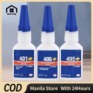 Super Glue 20ml Quick DryWaterproof Adhesive 401 406 495 For Shoes Toys Electronics Fixing Super Glu