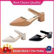 BCQ Pointed Heels Wedding Tapak Tebal Heel Shoe For Woman High Heels Kasut Perempuan Heels Kasut Per