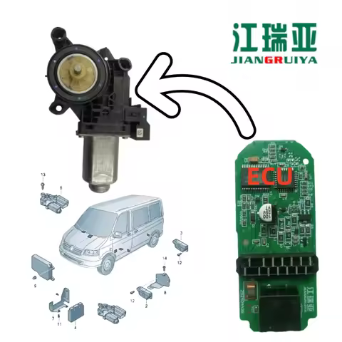 NEW V-VW SEAT SKODA Fabia Roomster Transporter Campmobile Polo Caravelle T5 Window motor module 6Q29