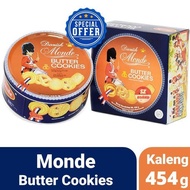 Monde Biscuit blue shell kecil butter cookies kaleng 454gram 454g