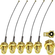 TUOLNK 5 pcs 6inch SMA Female to U.fl/IPX Extension Cable SMA Female Jack Bulkhead to IPX IPEX MHF4 