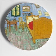 xiantianchengz 6/7/8/10 Inch Van Gogh Painting Porcelain Decorative Wall Plate Ceramic Creative Art