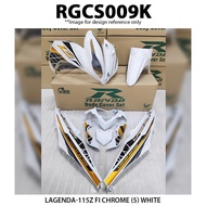 Cover Set Rapido Lagenda 115ZFi Yamaha Chrome (5) White Ice Yellow Accessories Motor 115Z Fi Grey 11