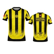Dotermond Football Club Fan Jersey, Multifunctional, Fashionable, Yellow and Black Vertical Stripes,