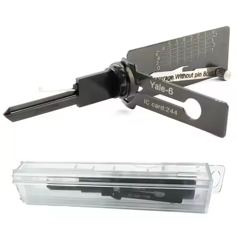 LISHI 2in1 For yale5 yale5b yale6 yale6b Cisa Lishi pick Tool Of Locks Home Door Civil Lock Picking 