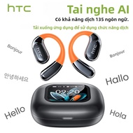 Tai Nghe Bluetooth Không Dây HTC NE27 Trình Dịch AI Tai Nghe Thể Thao OWS Có Móc Tai Phát Sáng Màn H