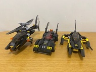 Lego 6864, 76000, 76011 (Batmobile, Botboat & Batcopter only)