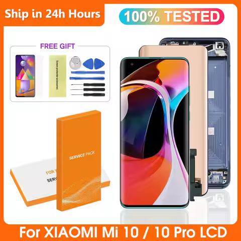 6.67" For Xiaomi Mi 10 M2001J2G,M2001J2I LCD Display Touch Screen Digitizer Assembly For Xiaomi 10 P