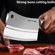 SG Stock  Stainless steel meat cleaver Kitchen knife Bone chopping knife Chef's knife