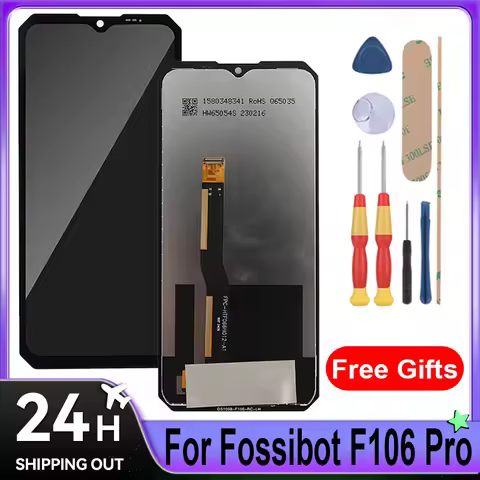 For Fossibot F106 Pro LCD Display + Touch Screen Full Assembly Mobile Phone Replacement Parts With T