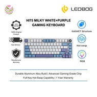 LEOBOG Gaming Keyboard Hi75 Sleek 75% Wired Mechanical Keyboard & Kit, Full Key Hot-Swap Capability,