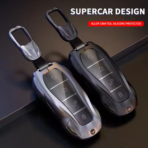 Car Fob Remote Control Key Case Holder Cover Bag For BYD Atto 3 Han EV Dolphin Durable Second Song P
