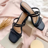 Restock!!! sandal andin  wanita hak 3cm hak tahu kekinian sendal wanita dewasa model terbaru 2022 Yu