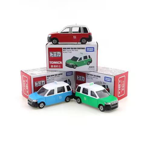 Takara Tomy Tomica Hong Kong Taxi City Red Diecast Metal Pop Hot Miniature Kids Toys Collect Ornamen
