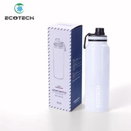 ECOTECH Car/Office/Sport 800ml white Thermos Vacuum Insulated Water Bottle Hot/Cold Thermos flask