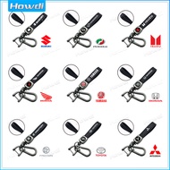 【New】Leather Metal Car Keychain Car Logo Keychain for Car