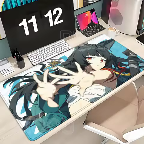Gaming MousePad Hoshimi Miyabi Ye Shunguang Evelyn Ellen Zenless Zone Zero ZZZ Keyboard DeskMat Anim