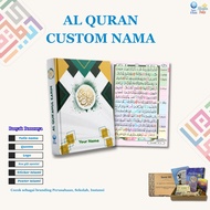 Custom Quran Name A5 Color Tajweed | Custom Quran Cover Classic Edition + Poster & Sticker | Premium