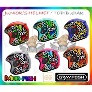 TOPI BUDAK GRAYFOSH JUNIOR KIDS HELMET WITH VISOR (G6) (57CM)