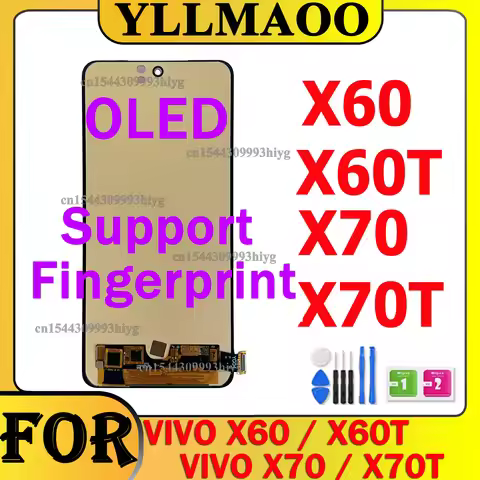 OLED For Vivo X60 V2045 V2046A X60T V2085A Touch Screen LCD Display Digitizer Assembly Repair For Vi