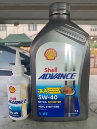 Shell Advance Ultra Scooter 5W-40 1L with Free Gear Oil