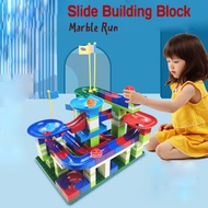 Building Blocks Marble Race Run Block 84/156/234 Pcs Maze Balls Track Slide Plastic Funnel Slide DIY