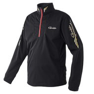 Gamakatsu 拉鍊立領長袖衫 GM-3713 M 黑金色