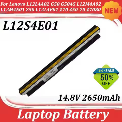 L12S4E01 14.8V 2650mAh for Lenovo L12L4A02 G50 G5045 L12M4A02 L12M4E01 Z50 L12L4E01 Z70 Z50-70 Z7080