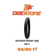 Deestone ยางนอกมอเตอร์ไซค์ D971 60/80-17