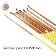 Nebaby Bamboo Spoon Ear Pick Tool Polishing Round Bamboo Handle Ear Cleaner Ear Clearner Tools .