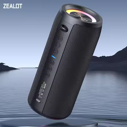 ZEALOT-S51Pro 40W High-power Bluetooth Speaker 3D Stereo Bass Bluetooth Speaker Portable IPX5 Waterp