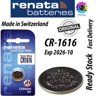 CR1616 RENATA LITHIUM BATTERY ORIGINAL CR1616   Made in Switzerland