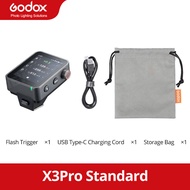 Godox X3Pro แฟลชทริกเกอร์ไร้สาย2.4GHz ระบบ X ไร้สายสำหรับ Canon Nikon Sony ฟูจิโอลิมปัส