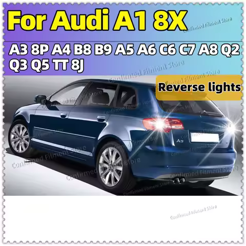 Canbus T15 T16 LED Reverse Lights W16W Car Back Up Rear Lamp For Audi A1 8X A3 8P A4 B8 B9 A5 A6 C6 