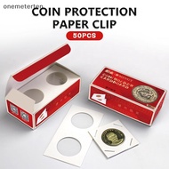 ont  50PCS Square Cardboard Case Coin Album Collection Clip Flip Coin Holders Stamp Holder Cover Coi