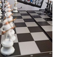❀ Chess magnetic character board game / Unique character magnetic Chess board ♕